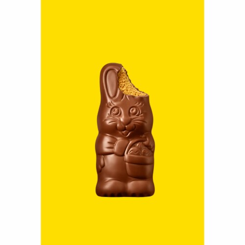 REESE'S Milk Chocolate Peanut Butter Bunny Easter Candy Gift Box Perspective: right