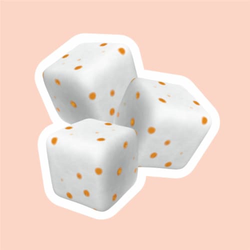 ICE BREAKERS Ice Cubes Orange Cream Pop Flavored Sugar Free Chewing Gum Bottle Perspective: right