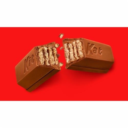 KIT KAT® Miniatures Milk Chocolate Wafer Christmas Candy Plastic Cane Perspective: right