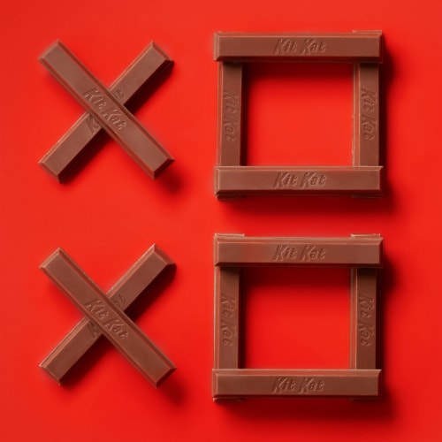 KIT KAT® Milk Chocolate Wafer Candy Valentine's Day Bars Perspective: right