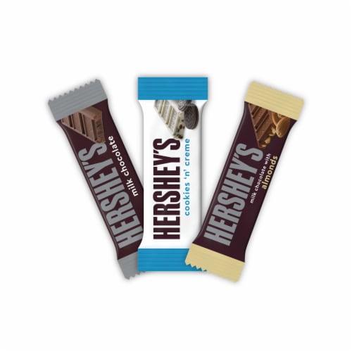 Hershey Milk And Dark Chocolate Assortment Snack Size Candy