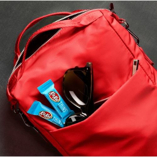 KIT KAT® THiNS Hazelnut Flavored Milk Chocolate Bite Size Wafer Candy Bars Share Pack Perspective: right