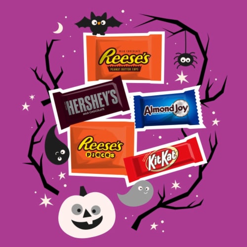 Hershey All Time Greats Chocolate and Peanut Butter Assortment Halloween Perspective: right