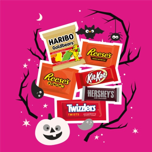 Hershey Assorted Flavored Snack Size Halloween Candy Variety Bag Perspective: right
