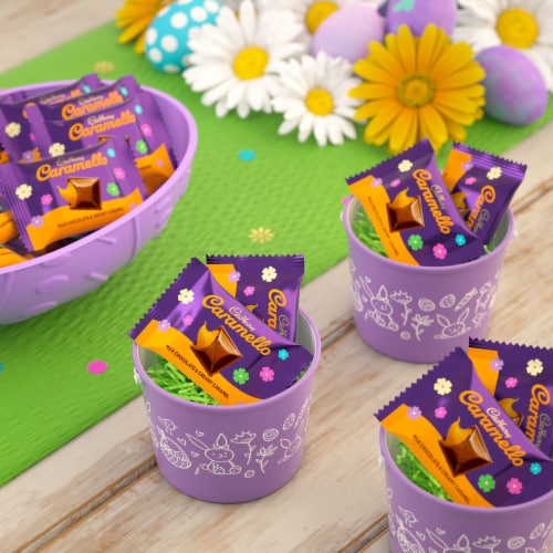 CADBURY CARAMELLO Miniatures Milk Chocolate Caramel Easter Candy Bag Perspective: right