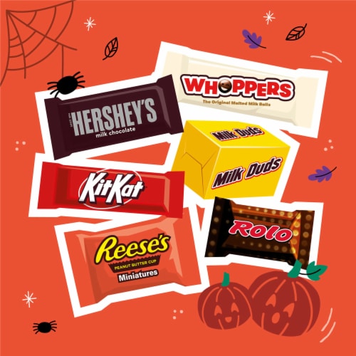 Hershey Miniatures Assorted Flavored Halloween Candy Bulk Bag Perspective: right