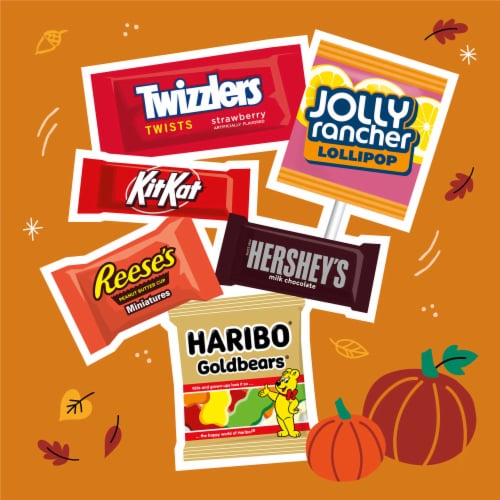 Hershey Miniatures Assorted Flavored Halloween Candy Bulk Bag Perspective: right