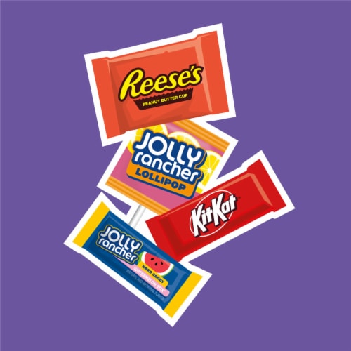 JOLLY RANCHER KIT KAT® and REESE'S Assorted Flavored Snack Size Candy Party Pack Perspective: right