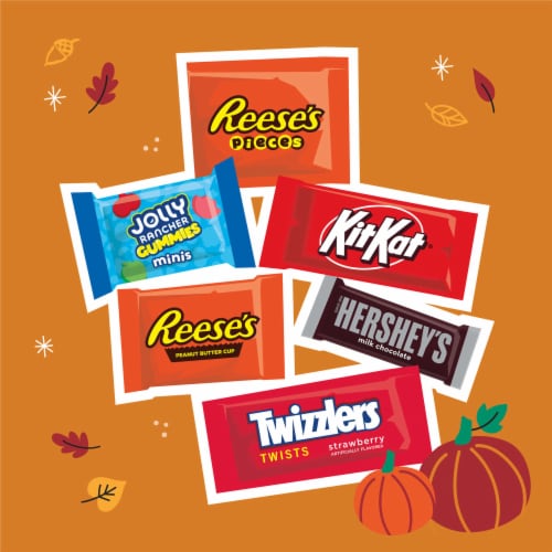 Hershey Assorted Flavored Halloween Candy Bulk Bag Perspective: right