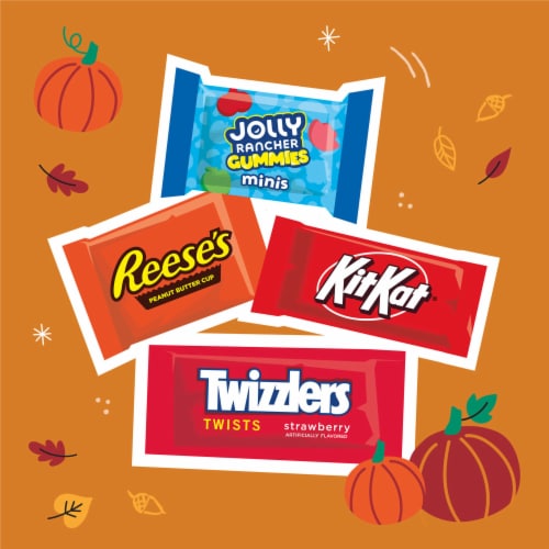 Hershey Assorted Flavored Halloween Candy Bag Perspective: right