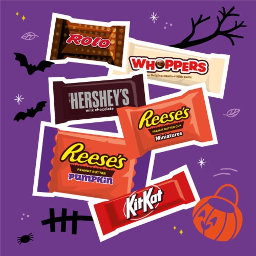 Hershey Assorted Flavored Halloween Candy Bulk Bag Perspective: right