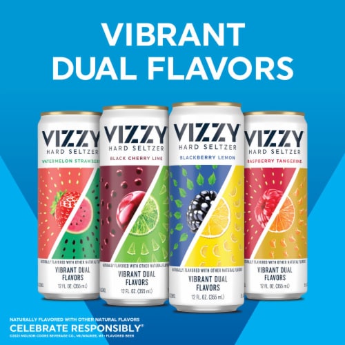 Vizzy Hard Seltzer Berry Variety Pack Perspective: right