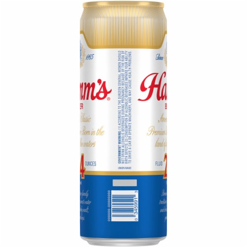 Hamm's American-Style Lager Light Beer Perspective: right