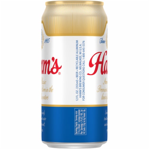 Hamm's America's Classic Premium Lager Beer Perspective: right