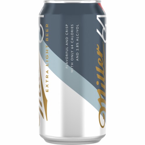 Miller64 Extra Light Beer Perspective: right
