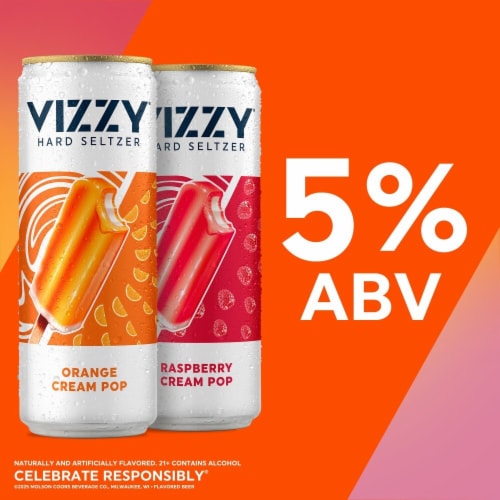 Vizzy Cream Pop Hard Seltzer Variety Pack Perspective: right