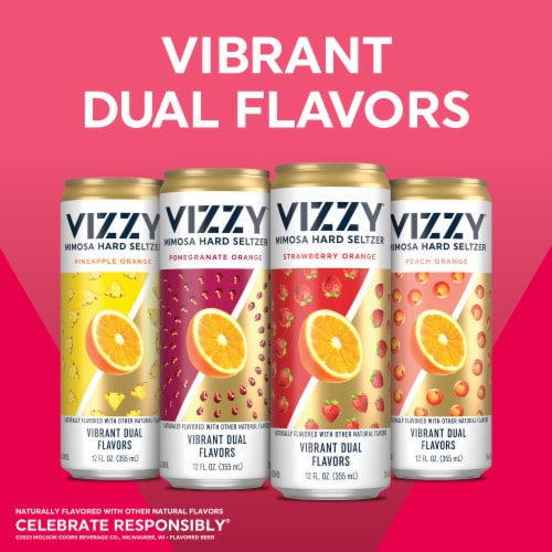 Vizzy Hard Seltzer Mimosa Variety Pack Perspective: right