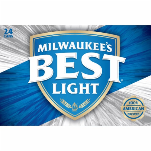Milwaukee's Best Light American Lager Beer Perspective: right