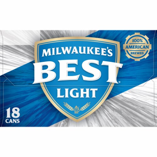 Milwaukee's Best Light American Lager Beer 18 Cans Perspective: right