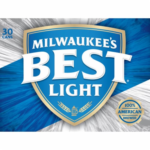 Milwaukee's Best Light American Lager Beer Perspective: right