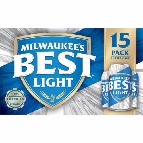 Milwaukee's Best Light American Lager Beer Perspective: right