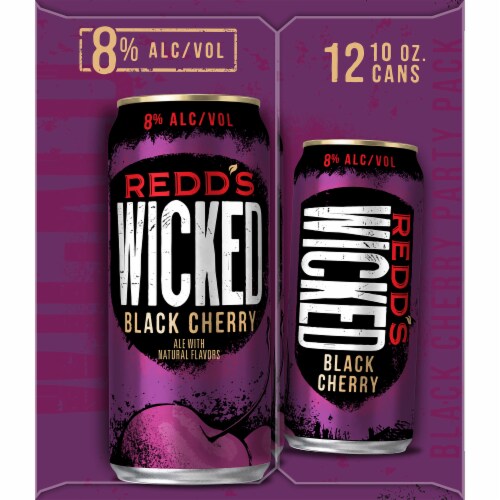 Redd's Wicked Black Cherry Ale Beer Perspective: right