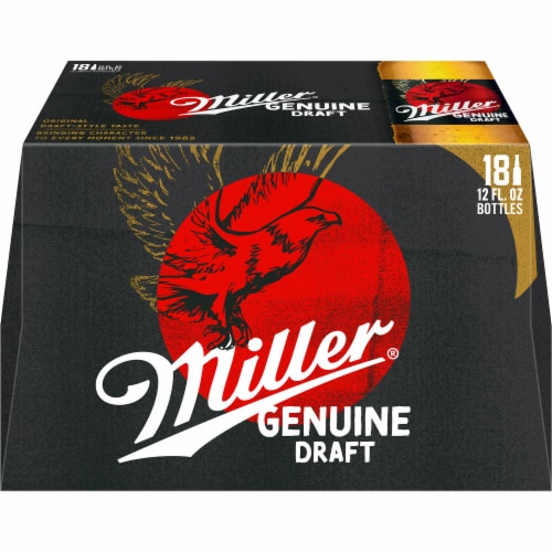 Miller Genuine Draft American Lager Beer Perspective: right