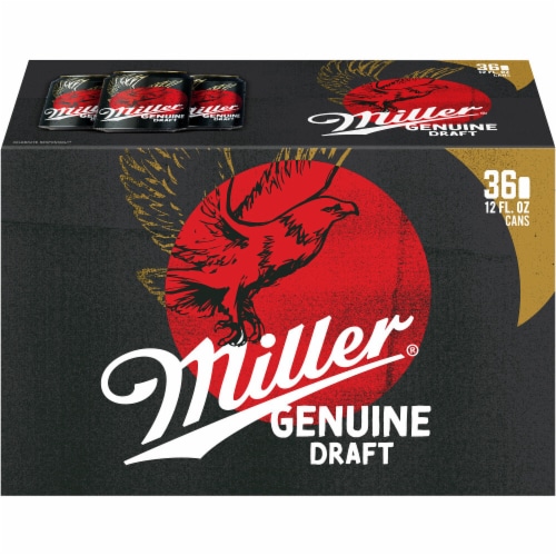 Miller Genuine Draft American Lager Beer Perspective: right