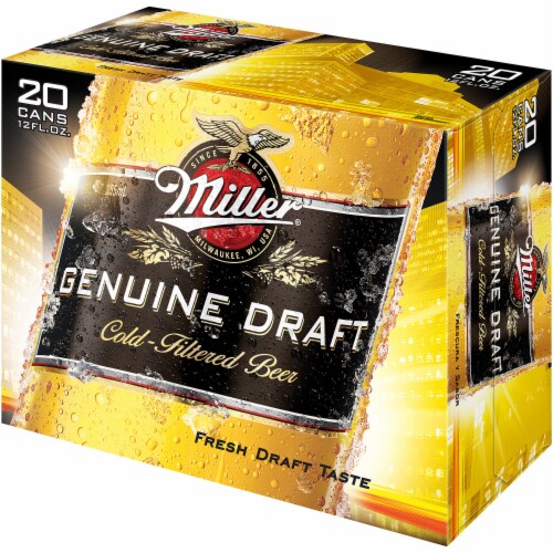 Miller Genuine Draft American Lager Beer Perspective: right