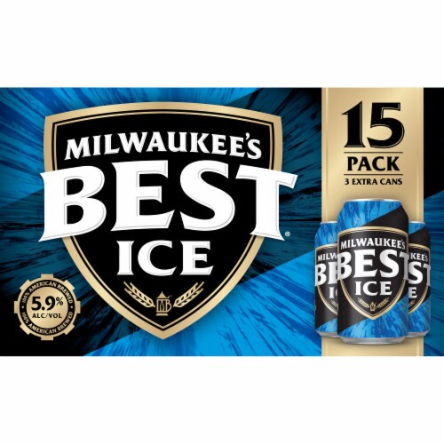 Milwaukee's Best Ice Beer American Lager Beer Perspective: right