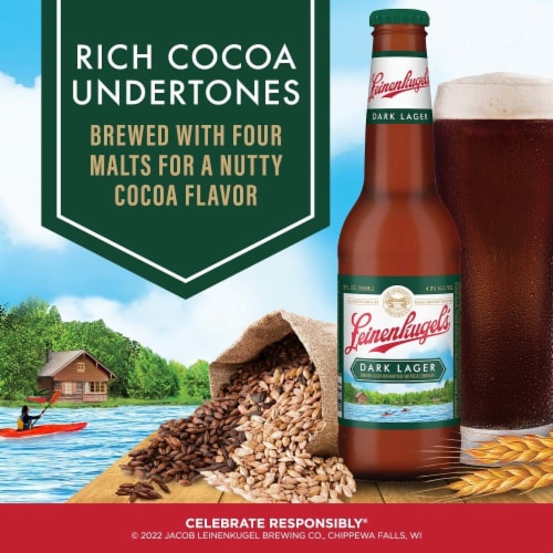 Leinenkugel's Dark Lager Dark Lager Beer Bottles Perspective: right