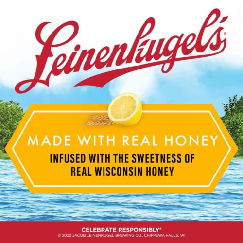 Leinenkugel's Honey Weiss Wheat Beer Cans Perspective: right