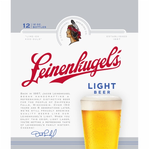 Leinenkugel's Light Lager Beer Perspective: right
