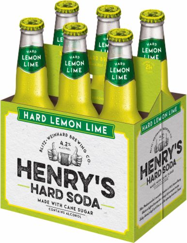 Henry's Hard Soda Lemon Lime Perspective: right