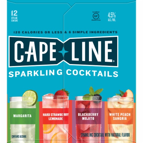 Cape Line Gluten Free Sparkling Cocktails 12 Count Perspective: right