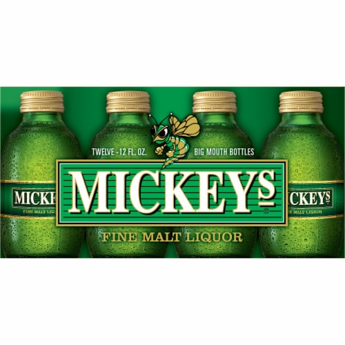 Mickey's Fine Malt Liquor Ale Beer Perspective: right