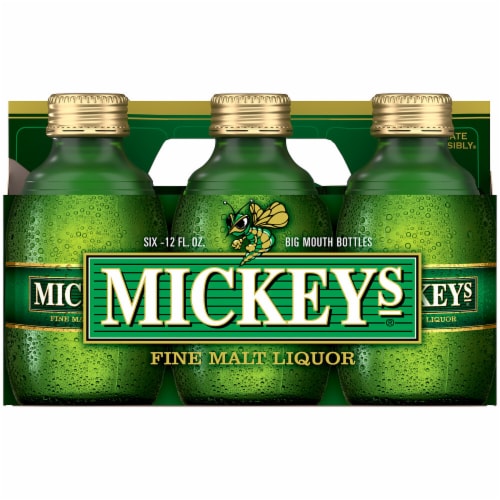 Mickeys Fine Malt Liquor Ale Beer Perspective: right