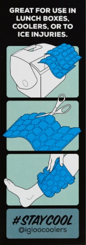 Igloo Maxcold Natural Ice 44 Cube Ice Substitute Sheet - Blue Perspective: right