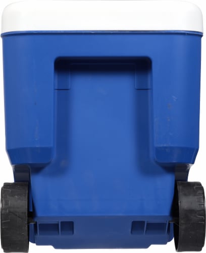 Igloo 38 QT Ice Chest Cooler with Wheels, Blue