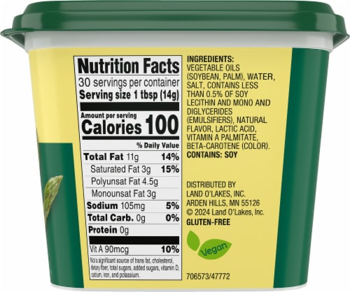 Land O' Lakes® Plant Based Creamy Spread Tub Perspective: right