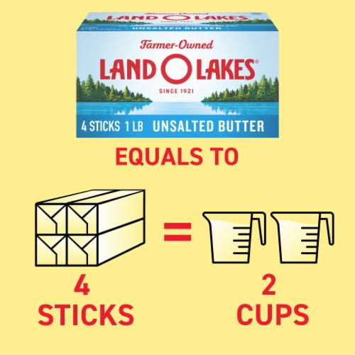 Land O Lakes® Unsalted Butter Sticks Perspective: right