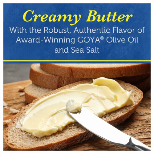 GOYA® Spreadable Butter with Olive Oil and Sea Salt Tub Perspective: right