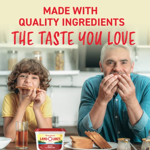 Land O Lakes® Butter with Canola Oil Tub Perspective: right
