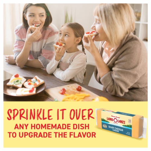 Land O Lakes® Sharp Cheddar Cheese Block Perspective: right