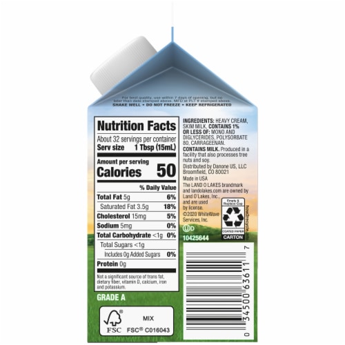 Land O' Lakes® Heavy Whipping Cream Perspective: right
