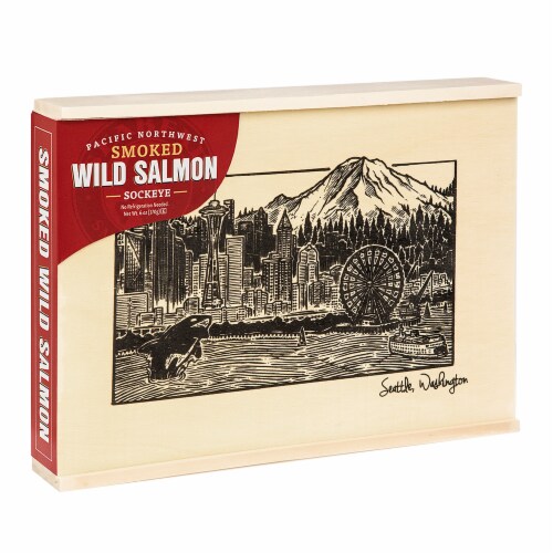 Seabear Pacific Northwest Smoked Sockeye Wild Salmon Perspective: right