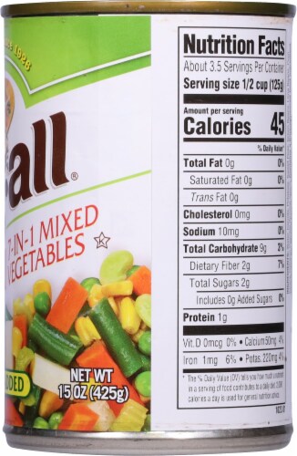 Veg-All® No Salt Added Original Mixed Vegetables Perspective: right