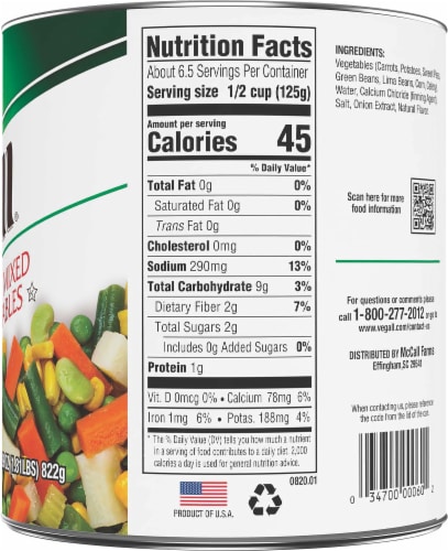 Veg-All Original Mixed Vegetables Perspective: right
