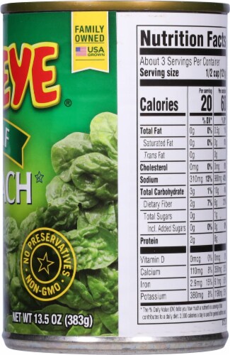 Popeye® Leaf Spinach Perspective: right