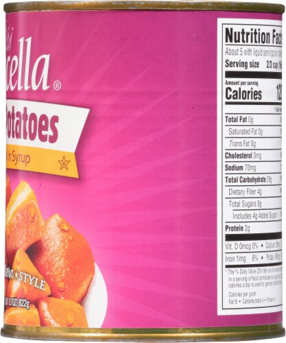 Princella® Cut Sweet Potato Yams in Syrup Perspective: right